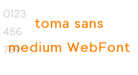 toma sans medium WebFont