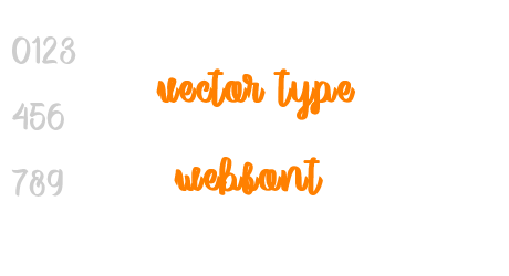 vector type webfont