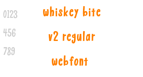 whiskey bite v2 regular webfont