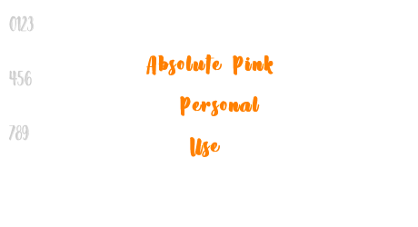 Absolute Pink – Personal Use