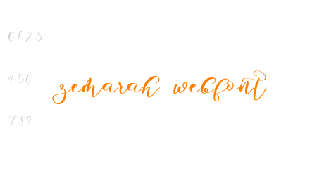 zemarah webfont