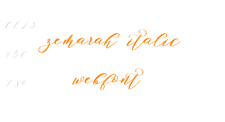 zemarah italic webfont