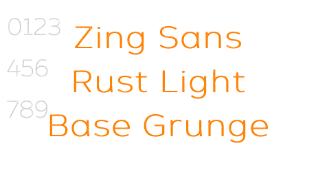 Zing Sans Rust Light Base Grunge