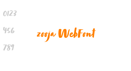 zooja WebFont