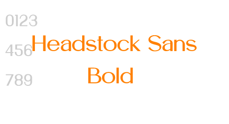 Headstock Sans Bold