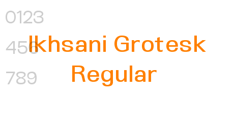 Ikhsani Grotesk Regular