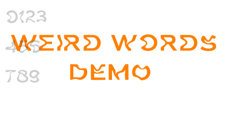 Weird Words DEMO