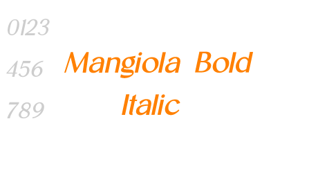 Mangiola Bold Italic