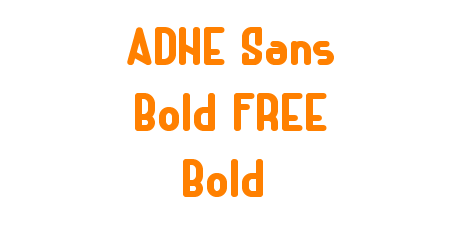 ADHE Sans Bold FREE Bold