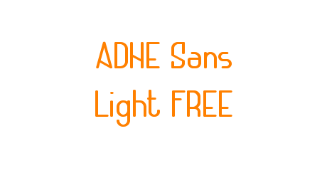 ADHE Sans Light FREE