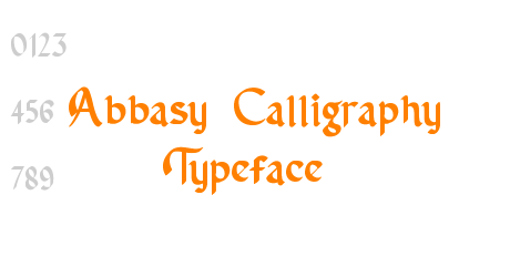 Abbasy Calligraphy Typeface