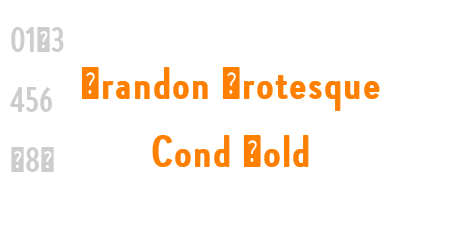 Brandon Grotesque Cond Bold
