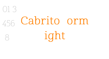 Cabrito Norm Light