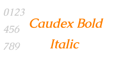 Caudex Bold Italic