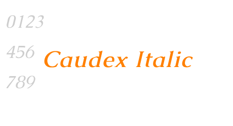 Caudex Italic