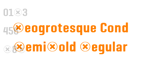 Geogrotesque Cond SemiBold Regular
