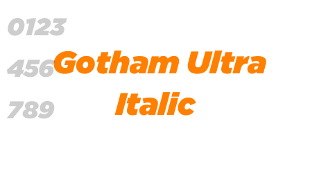 Gotham Ultra Italic
