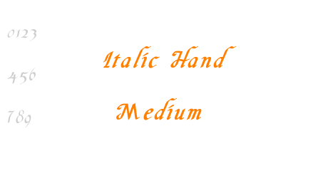 Italic Hand Medium