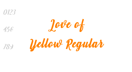 Love of Yellow Regular