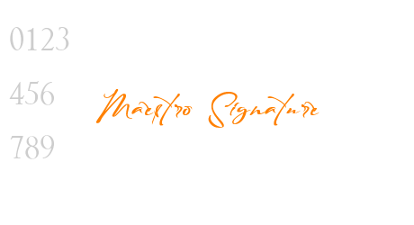 Maestro Signature