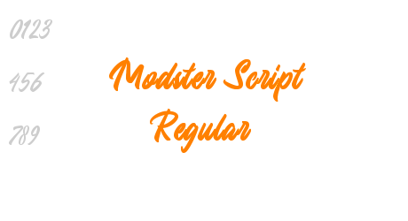 Modster Script Regular