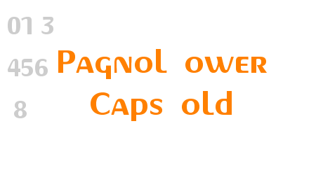 Pagnol Lower Caps Bold