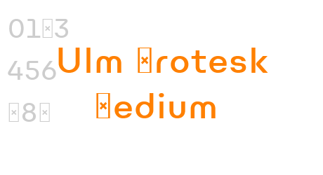 Ulm Grotesk Medium