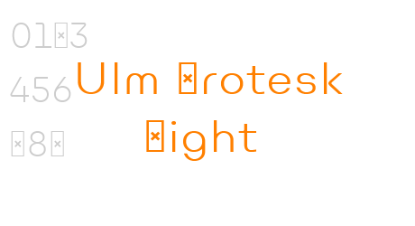 Ulm Grotesk Light