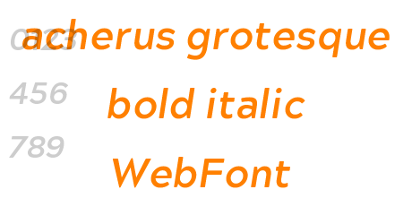 acherus grotesque bold italic WebFont