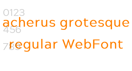 acherus grotesque regular WebFont