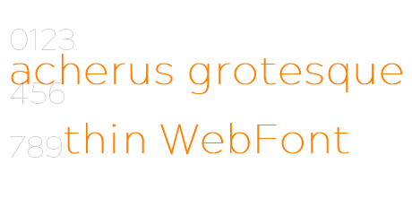 acherus grotesque thin WebFont