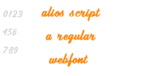 alios script a regular webfont