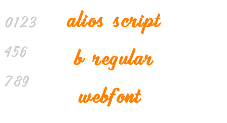 alios script b regular webfont