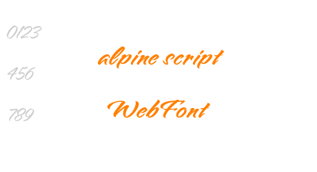 alpine script WebFont