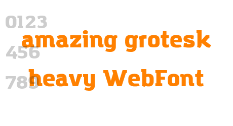 amazing grotesk heavy WebFont