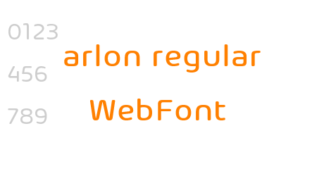 arlon regular WebFont