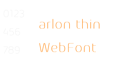 arlon thin WebFont