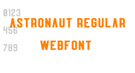astronaut regular webfont