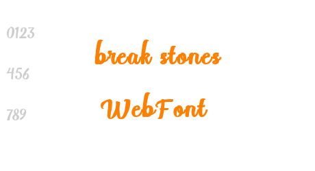 break stones WebFont