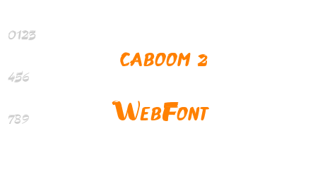 caboom 1 WebFont