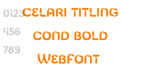 celari titling cond bold WebFont