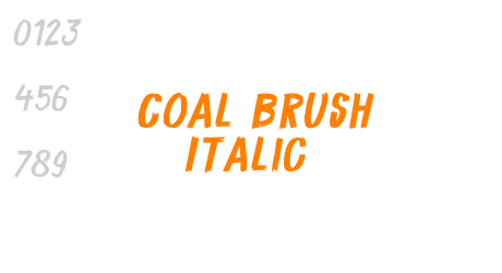 Coal Brush Italic