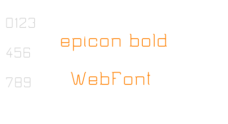 epicon bold WebFont