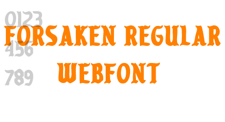 forsaken regular WebFont