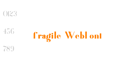 fragile WebFont