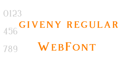 giveny regular WebFont