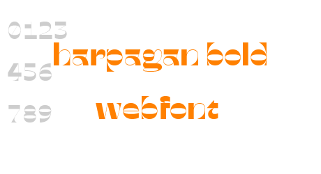 harpagan bold webfont