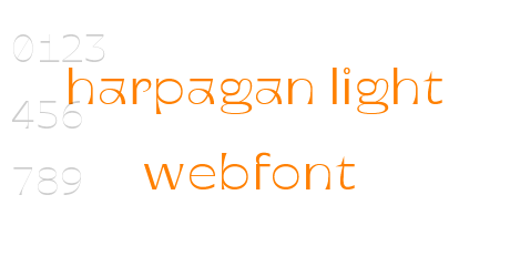 harpagan light webfont