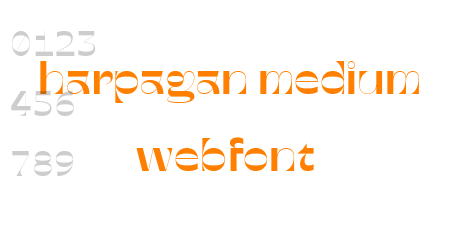 harpagan medium webfont