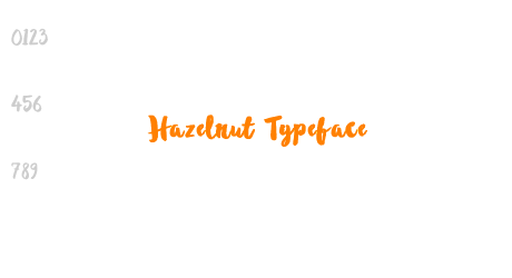 Hazelnut Typeface
